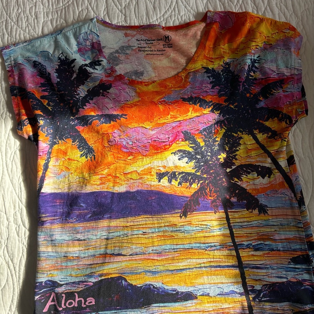 Colorful Sunset Graphic Women's Top